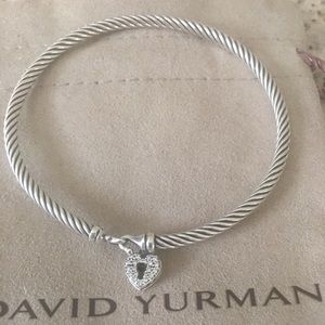 David Yurman Diamond Heart Bangle